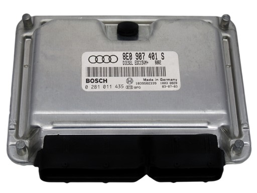 8E0 907 401 S  0 281 011 435 - КОМП'ЮТЕР AUDI A4 B6 2.5 TDI 8E0907401S 0281011435