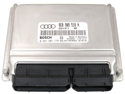 8E0 909 518 N  0 261 207 779 - БЛОК КОМП'ЮТЕРА AUDI A4 B6 1.8T 8E0909518N 0261207779