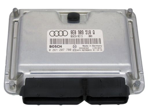 8E0 909 518 Q  0 261 207 780 - БЛОК КОМП'ЮТЕРА AUDI A4 B6 1.8T 8E0909518Q 0261207780