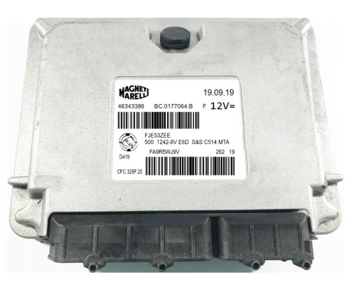 ECU FIAT 500 1.2 CFC328F.20 46343386