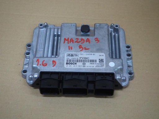 0281015963 1.6D - КОМПЬЮТЕРНЫЙ МОДУЛЬ ДВИГАТЕЛЯ 1.6D MAZDA 3 II BL