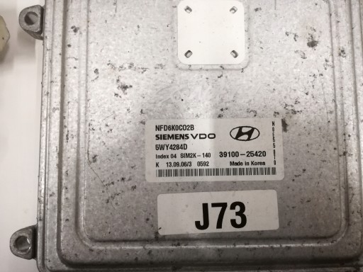 39100-25420 HYUNDAI SONATA IV 2.0 - ДВИГАТЕЛЬ КОМПЬЮТЕР 39100-25420 HYUNDAI SONATA IV 2.0