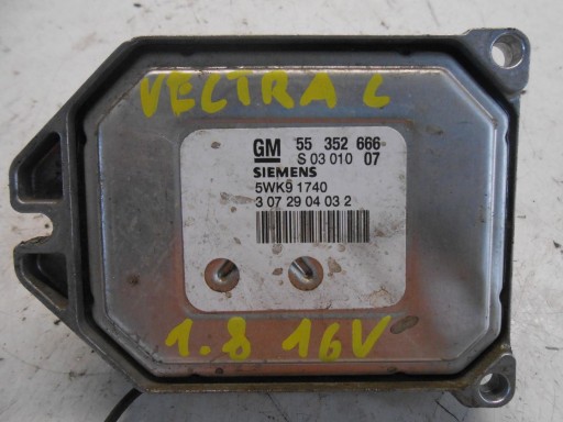 55352666 5WK91740 - МОТОКОМП'ЮТЕР OPEL VECTRA C 1.8 16V 55352666 #