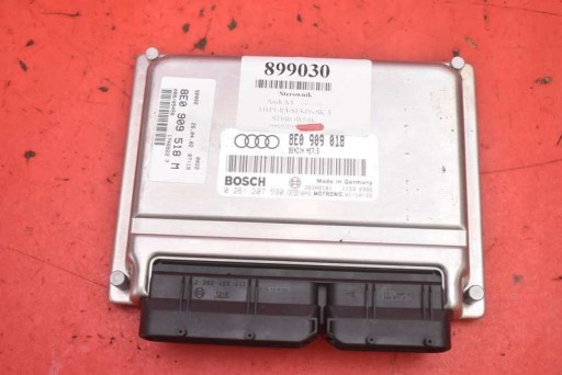 8E0909018 - КОМП'ЮТЕР КОНТРОЛЕР ДВИГУНА 8E0909018 0261207590 AUDI A4 B6 1.8 T 150 HP