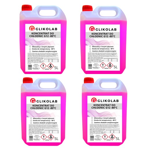 Концентрат для охладителей G12 / G12 -80°C 20L (4X5L)