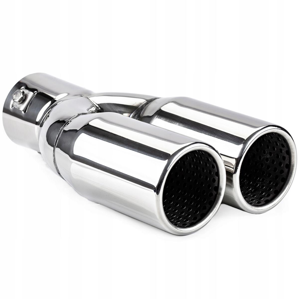 Глушник наконечник вихлопної труби подвійний 2x 63 мм