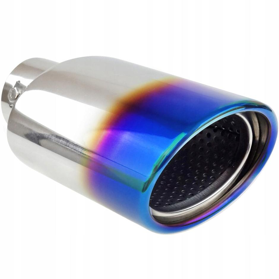 НАКОНЕЧНИК ГЛУШИТЕЛЯ ОВАЛЬНЫЙ ОБОЖЖЕННЫЙ ХРОМ СИНИЙ