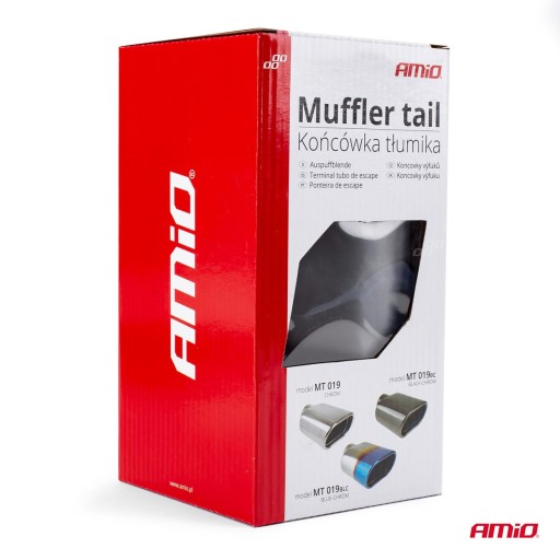 НАКОНЕЧНИК ГЛУШИТЕЛЯ ВЫХЛОПНОЙ ТРУБЫ ИЗ НЕРЖАВЕЮЩЕЙ СТАЛИ MT 019BC ГРАФИТ