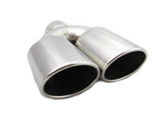 Наконечник глушителя выхлопных газов из нержавеющей стали овал двойной