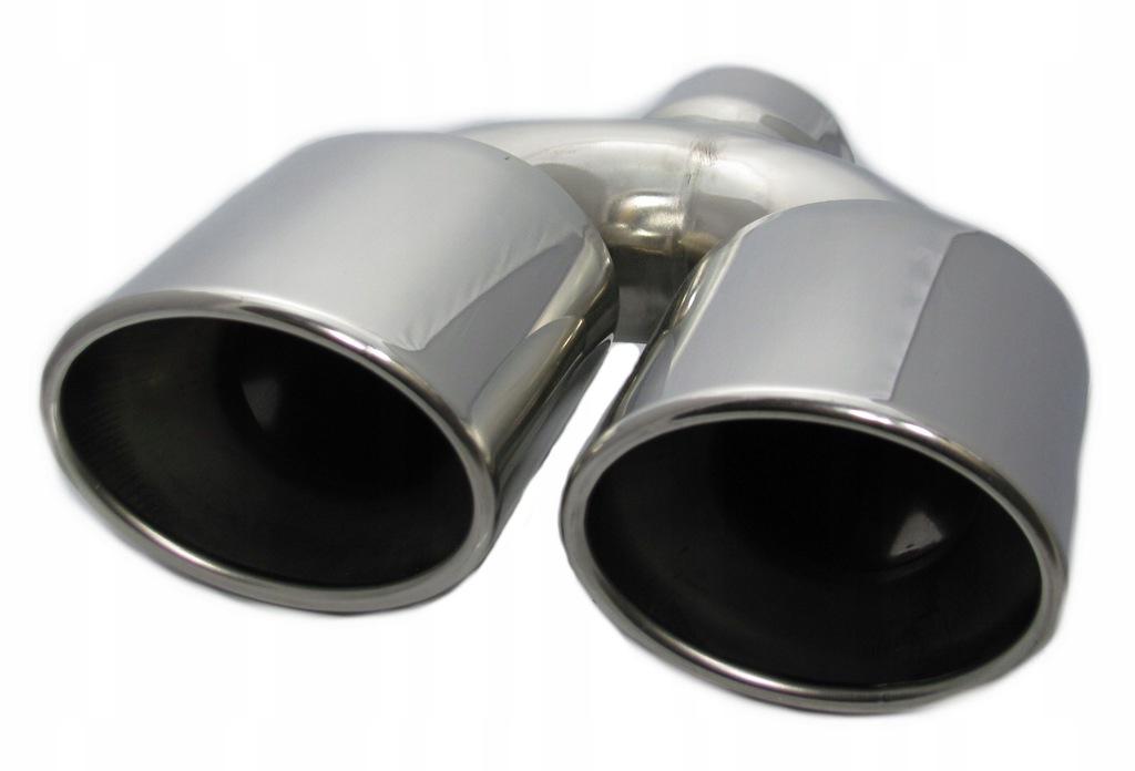 Наконечник глушителя выхлопных газов из нержавеющей стали двойной овал