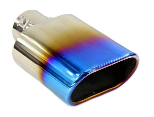 Наконечник глушителя на гриле плоский овальный 40-58 мм