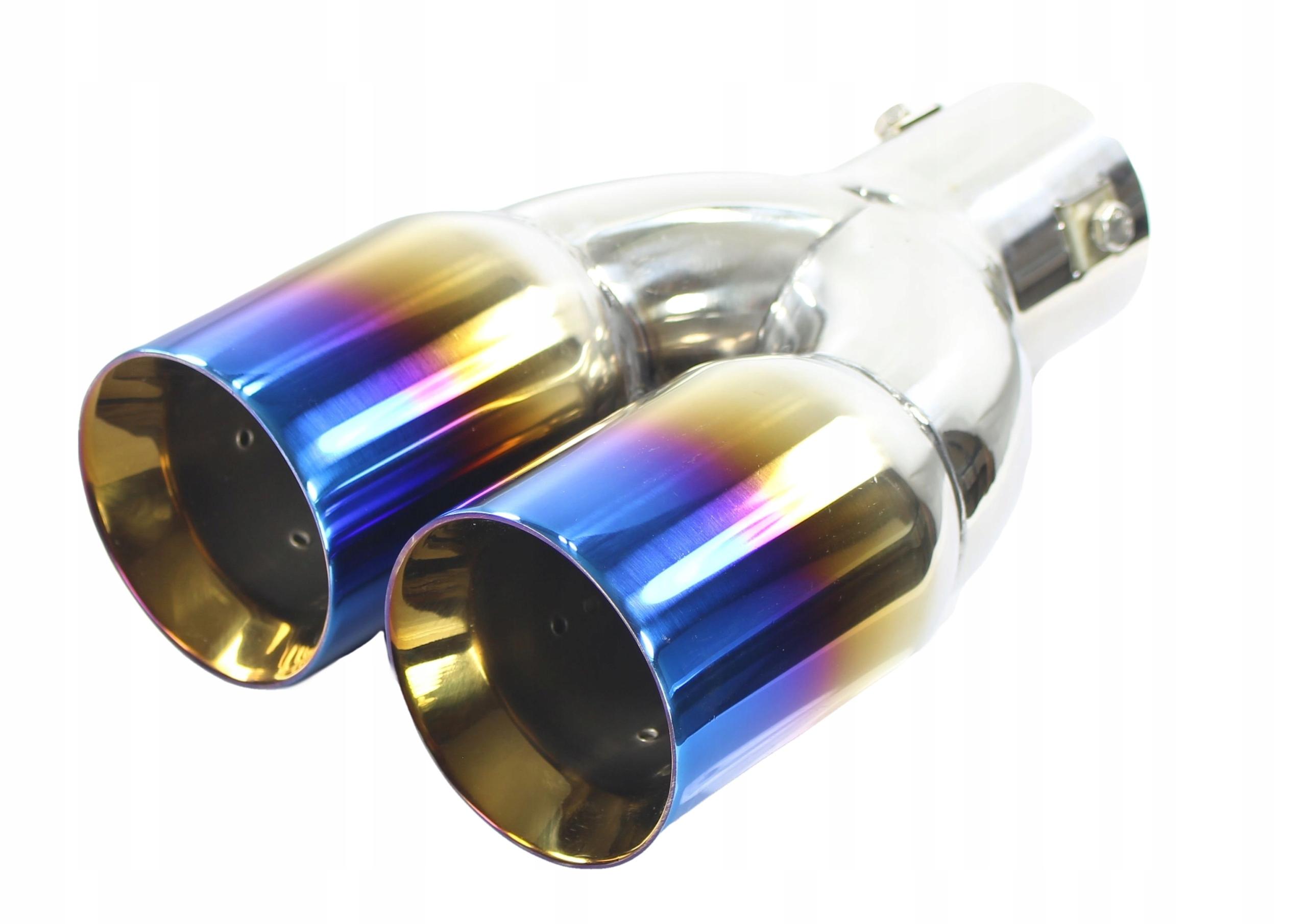 Наконечник глушника з нержавіючої сталі подвійний круглий