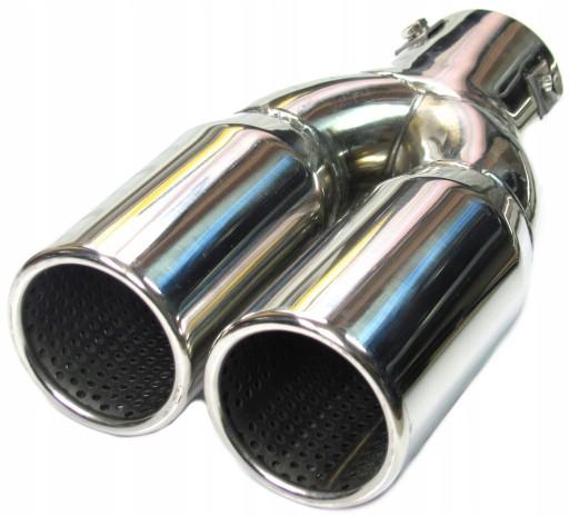 Наконечник глушителя выхлопной трубы до 54 мм двойной