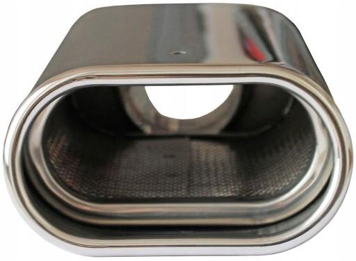 Наконечник глушника вихлопної труби плоский овальний 54 мм