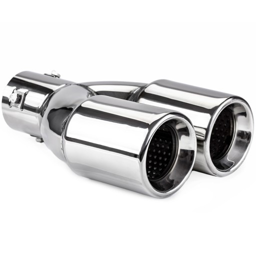 КРИШКА ГЛУШНИКА НАКОНЕЧНИКА ВИХЛОПУ ДЛЯ ТРУБИ 36-54 ММ ПОДВІЙНА 2x 74 ММ ДИФУЗОР