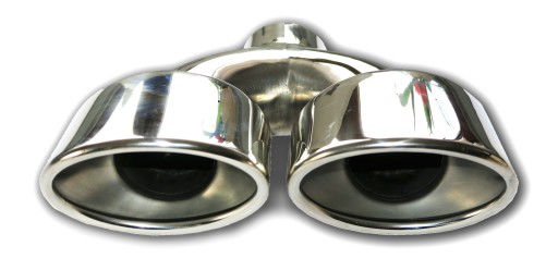 Наконечник выхлопной трубы глушитель двойной нержавеющая сталь