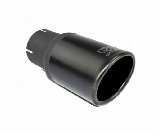 Наконечник глушника 70 мм фітінг 50 мм чорний