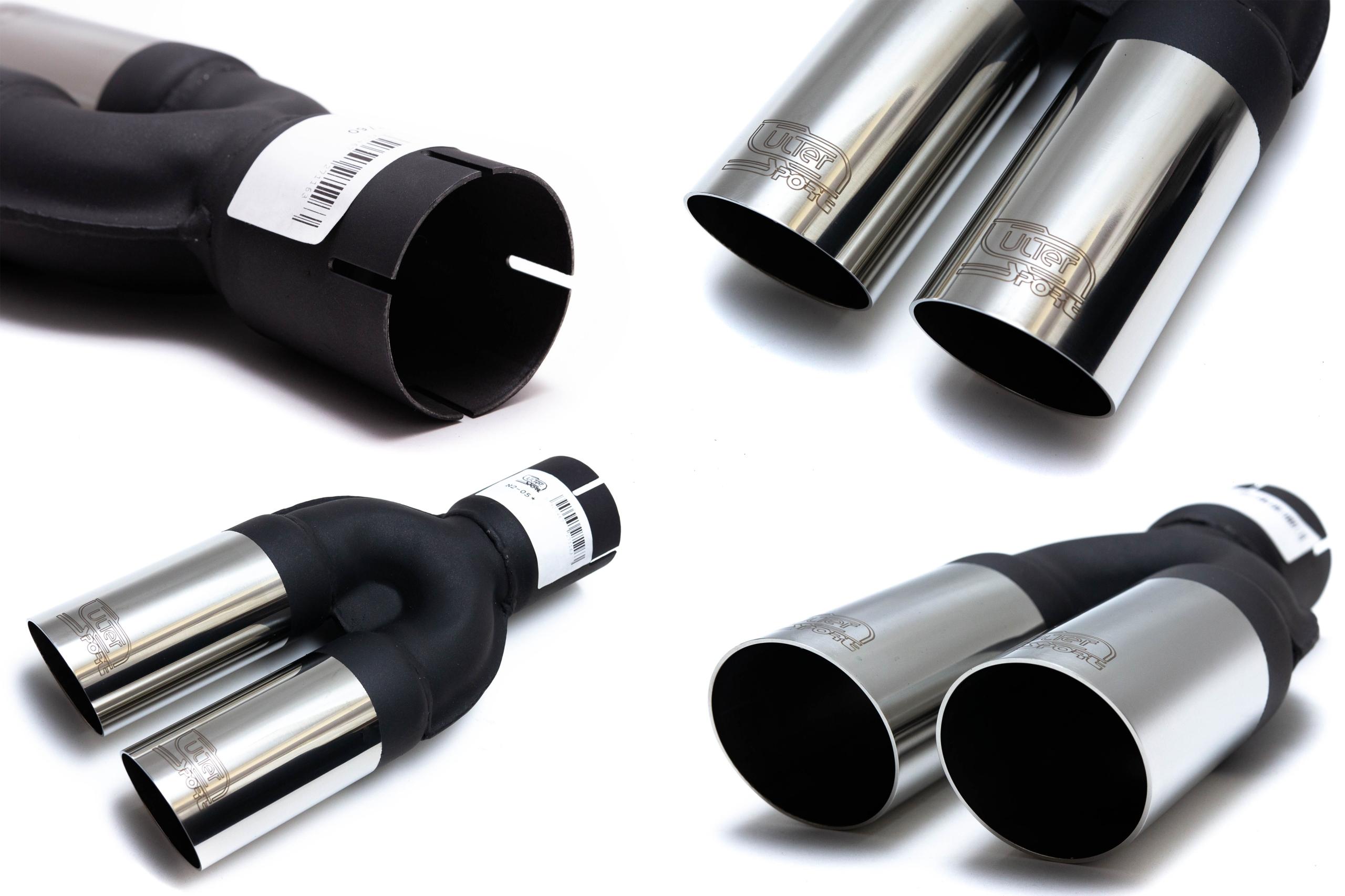 ULTER глушитель наконечник 2X60 мм фитинг 50 мм