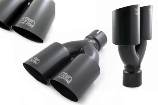 Наконечник глушника ULTER 2x80 мм фітинг 55 мм