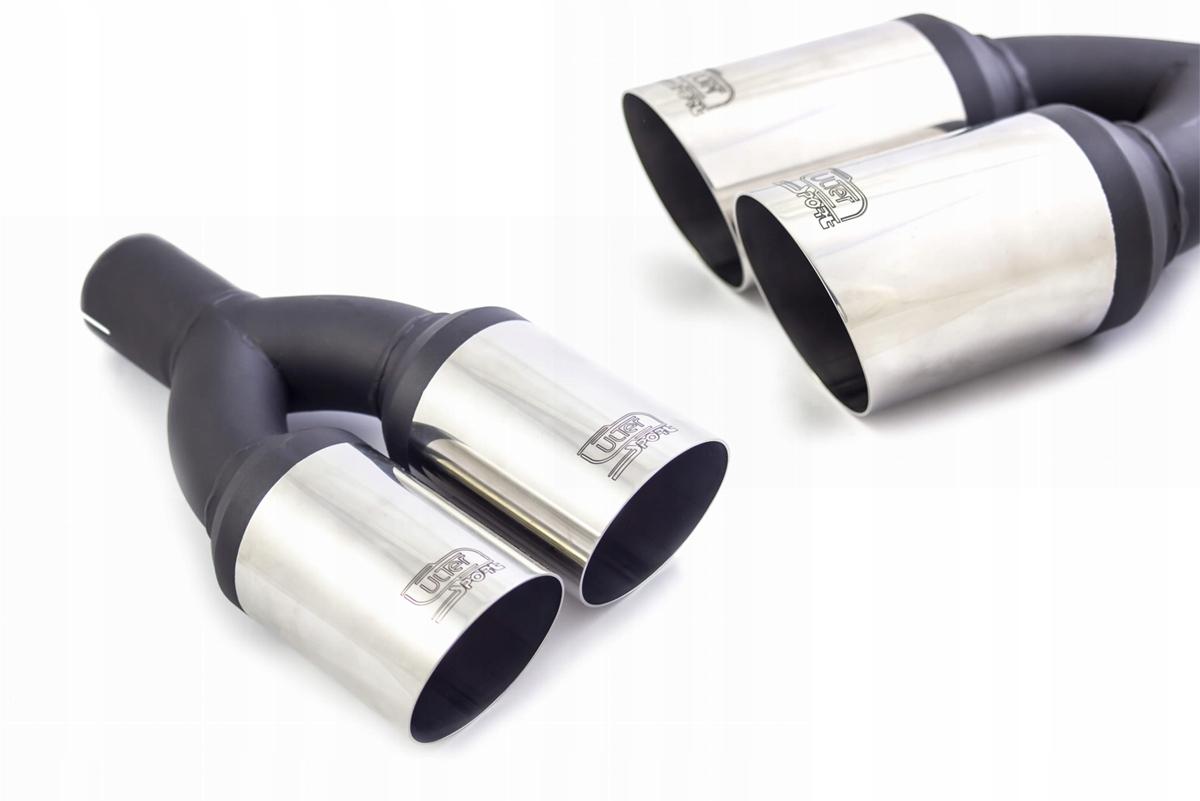 Наконечник глушника ULTER 2x80 мм фітинг 55 мм