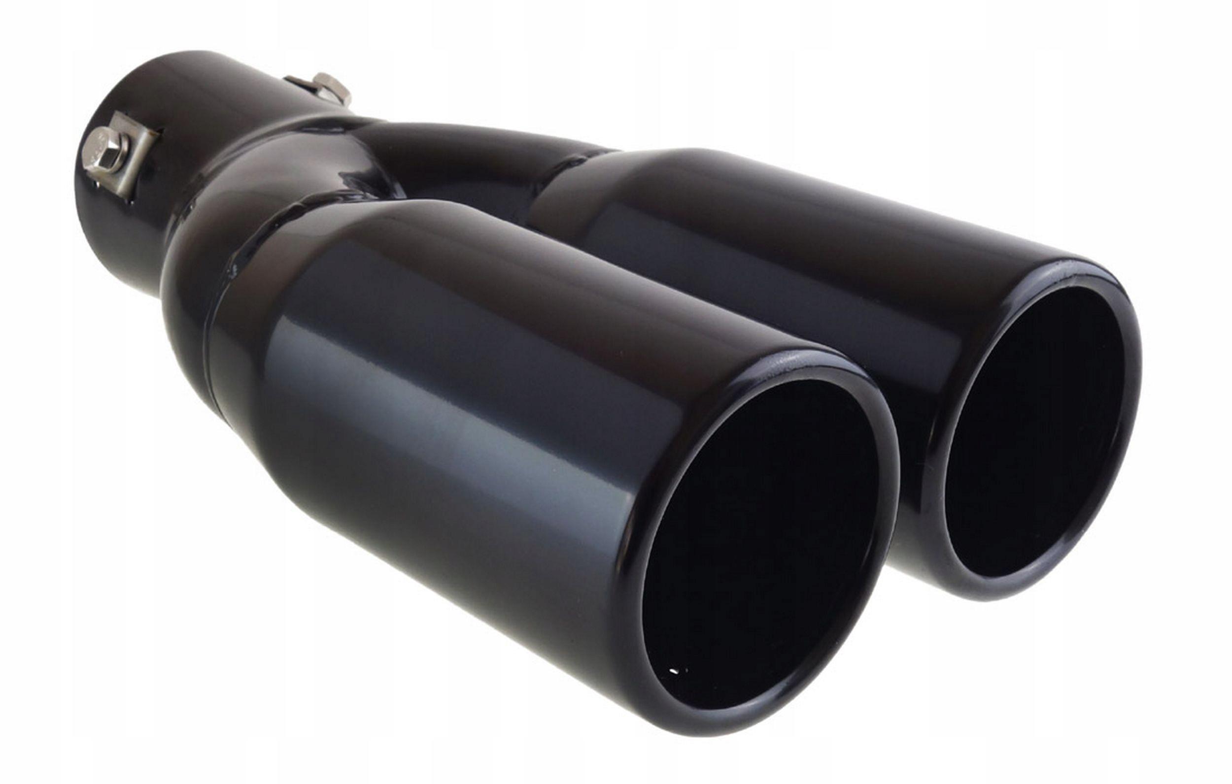 Наконечник глушителя 2X63 мм черный