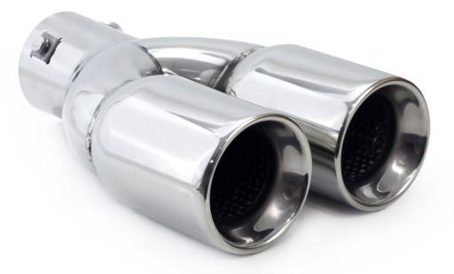 Наконечник глушителя 2X74 мм из нержавеющей стали