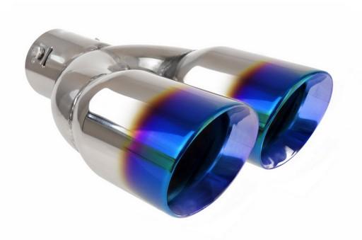 Выхлопная труба глушителя 2X76MM из нержавеющей стали