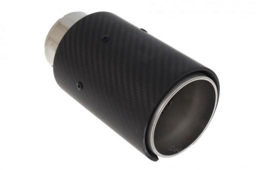 Наконечник глушника 89 мм фітинг 65 мм карбон