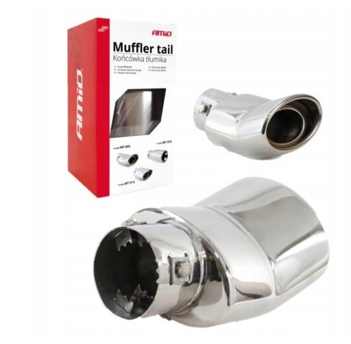 НАКОНЕЧНИК ВЫХЛОПНОЙ ТРУБЫ ГЛУШИТЕЛЯ INOX УГЛОВОЙ ДИЗЕЛЬ 46-35