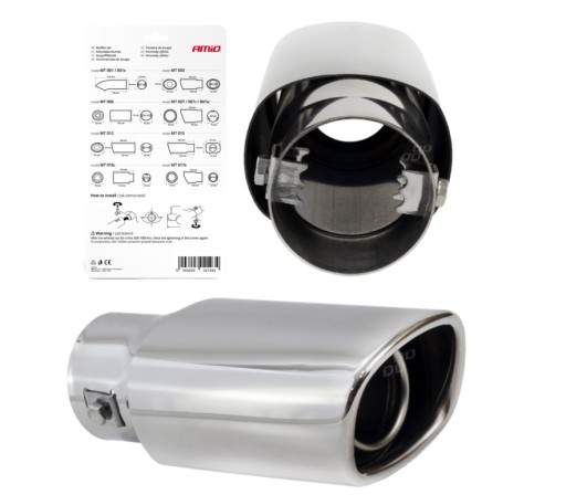 НАКОНЕЧНИК ВИХЛОПУ, Глушник, КРИШКА З НЕРЖАВІЮЧОЇ СТАЛІ INOX