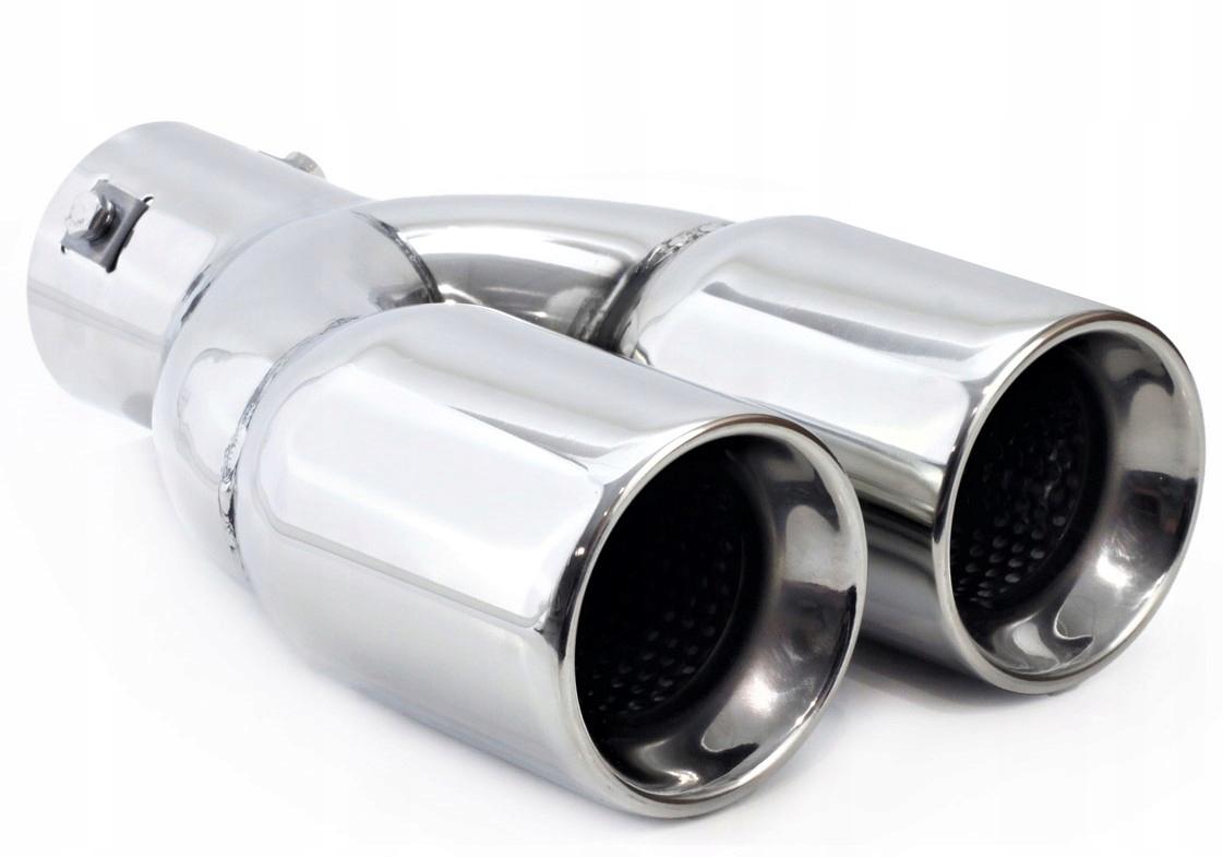 ДВОЙНОЙ ХРОМИРОВАННЫЙ СТАЛЬНОЙ НАКОНЕЧНИК ГЛУШИТЕЛЯ