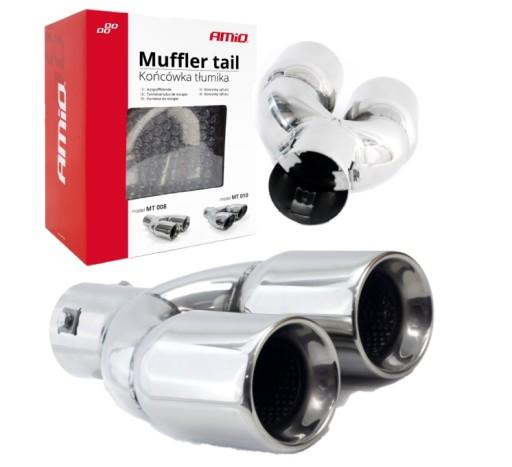 НАКОНЕЧНИК ВИХЛОПНОГО ГЛУШНИКА SPORT НАКЛАДКА З НЕРЖАВІЮЧОЇ СТАЛІ