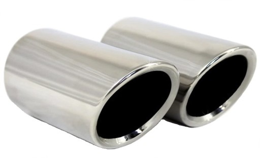 НАКОНЕЧНИКИ ВИХЛОПУ ГЛУШНИК ХРОМ 2 ШТ. AUDI VW SEAT SKODA TSI TDI 68-72