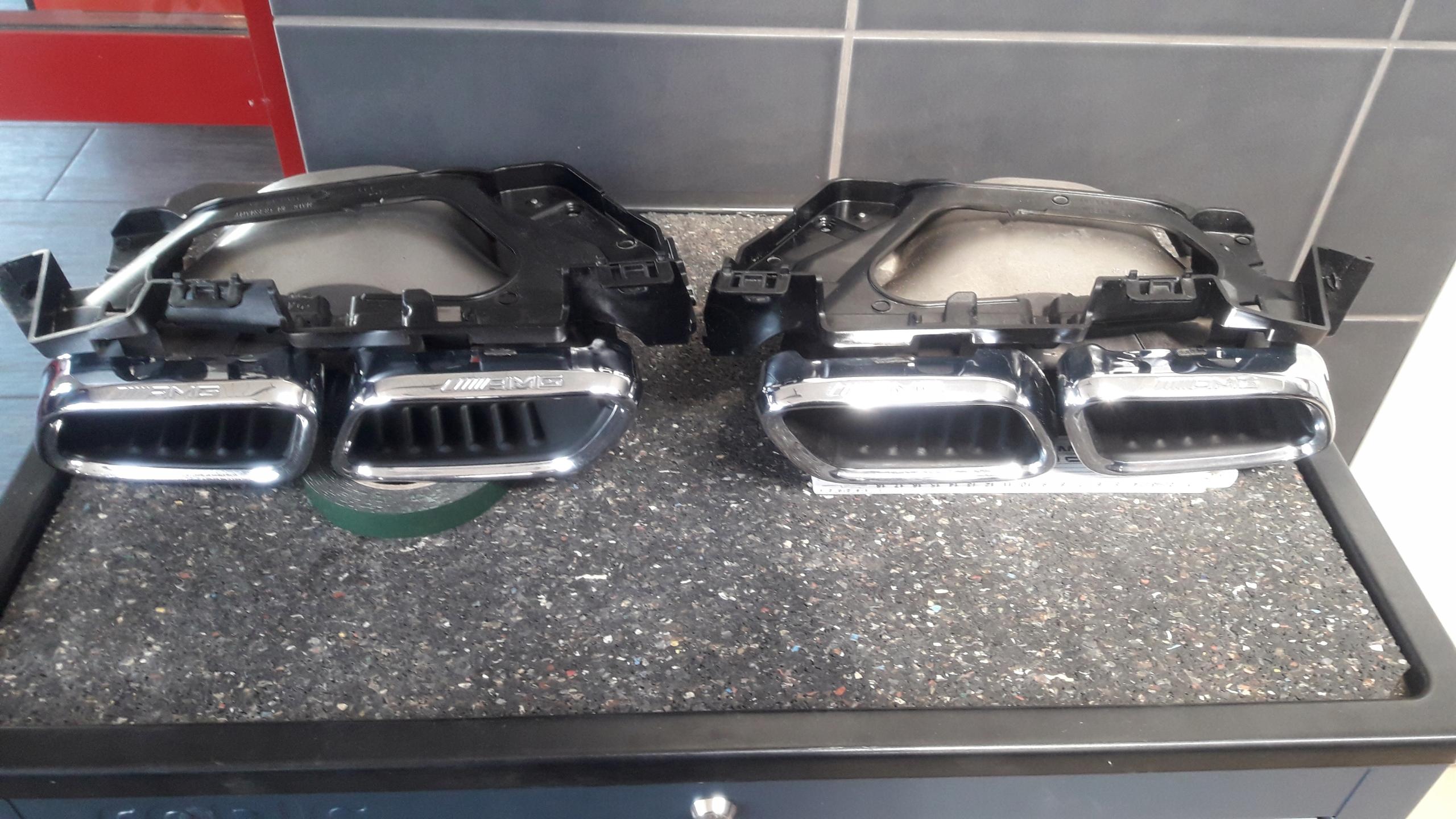 ВИХЛОПНІ ТРУБИ ГЛУШНИКА MERCEDES GT 6.3 AMG