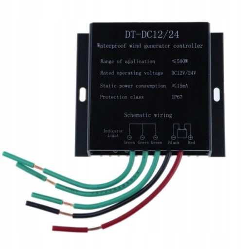 DT-500W - КОНТРОЛЛЕР ВЕТРОГЕНЕРАТОРА 12/24 В 500 ВТ