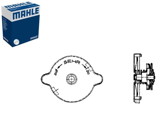 9 000P - Кришка радіатора 1bar MERCEDES HECKFLOSSE W110 HECKFLOSSE W111 W112 T2