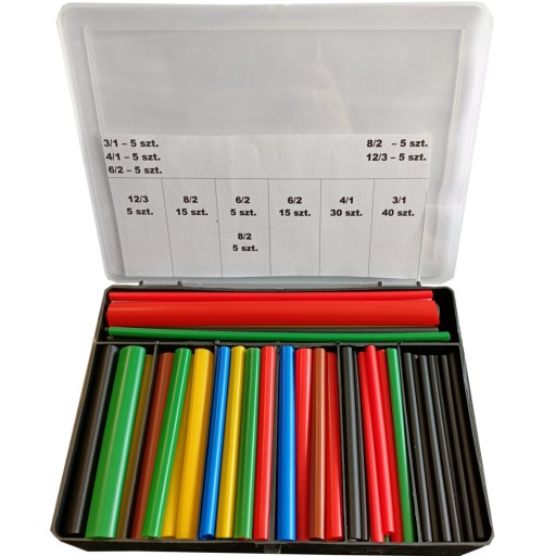 Термозбіжна трубка клей набір 140 шт