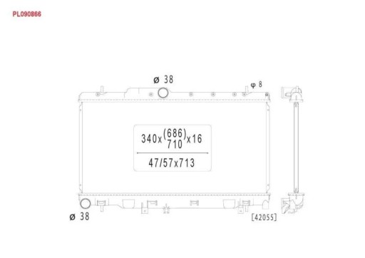 KOYORAD PL090866 Радиатор двигателя