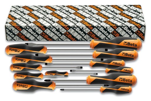 Комплект 12 плоских отверток и PHILLIPS BETA 1263 / S12