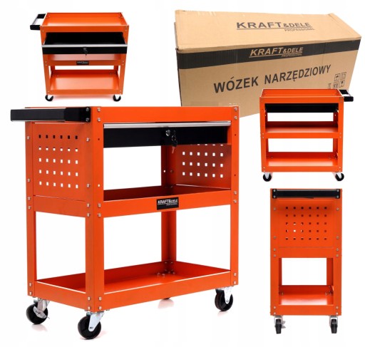 KRAFT&DELE STRONG WORKSHOP ТЕЛЕЖКА ШКАФ С ЯЩИКОМ С КЛЮЧЕВЫМИ КОЛЕСАМИ KD366