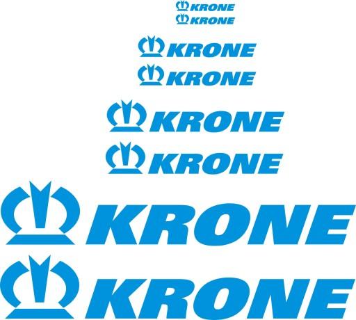 KRONE синий наклейки полуприцеп самосвал МДП