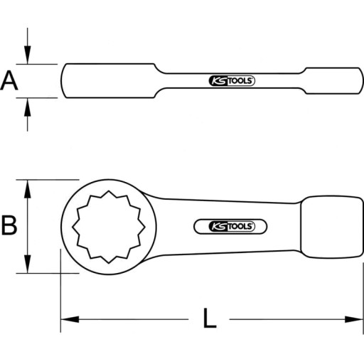 KS Tools Ключ торцевий ударний, 41 мм