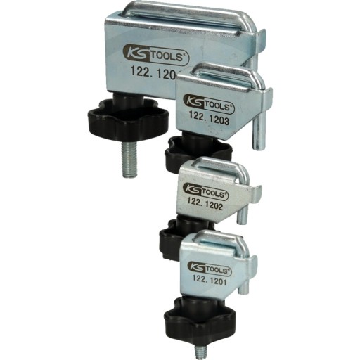 KS Tools Набор хомутов, 4 шт., Ø 10-45 мм