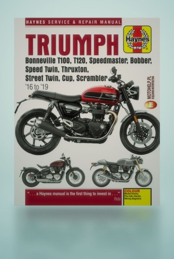 КНИГА О РЕМОНТЕ МОТОЦИКЛА TRIUMPH STREET CUP 900cc ИНСТРУКЦИЯ