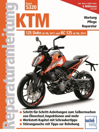 KTM 125 Duke RC125 2011-2021 24h керівництво по ремонту