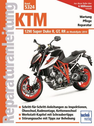 KTM 1290 Super Duke 2014-22 цілодобова інструкція по ремонту