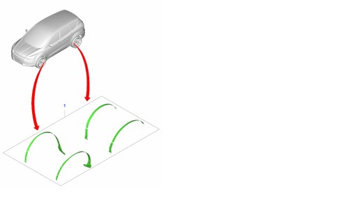 KUGA 2 II Защитная пленка для колесных арок, комплект пленок 1846362