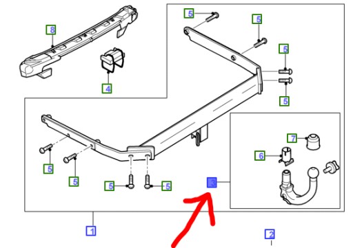 БУКСИРУЮЧА КУЛЯ FORD FOCUS Mk2 CMAX 2005-