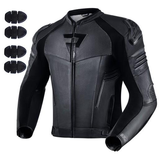 МУЖСКАЯ КОЖАНАЯ МОТОЦИКЛОВАЯ КУРТКА REBELHORN VANDAL