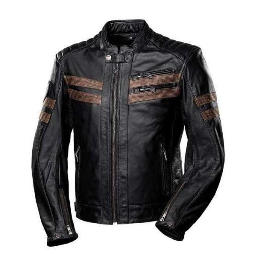 КОЖАНАЯ МОТОЦИКЛОВАЯ КУРТКА 4SR COOL EVO BROWN 58